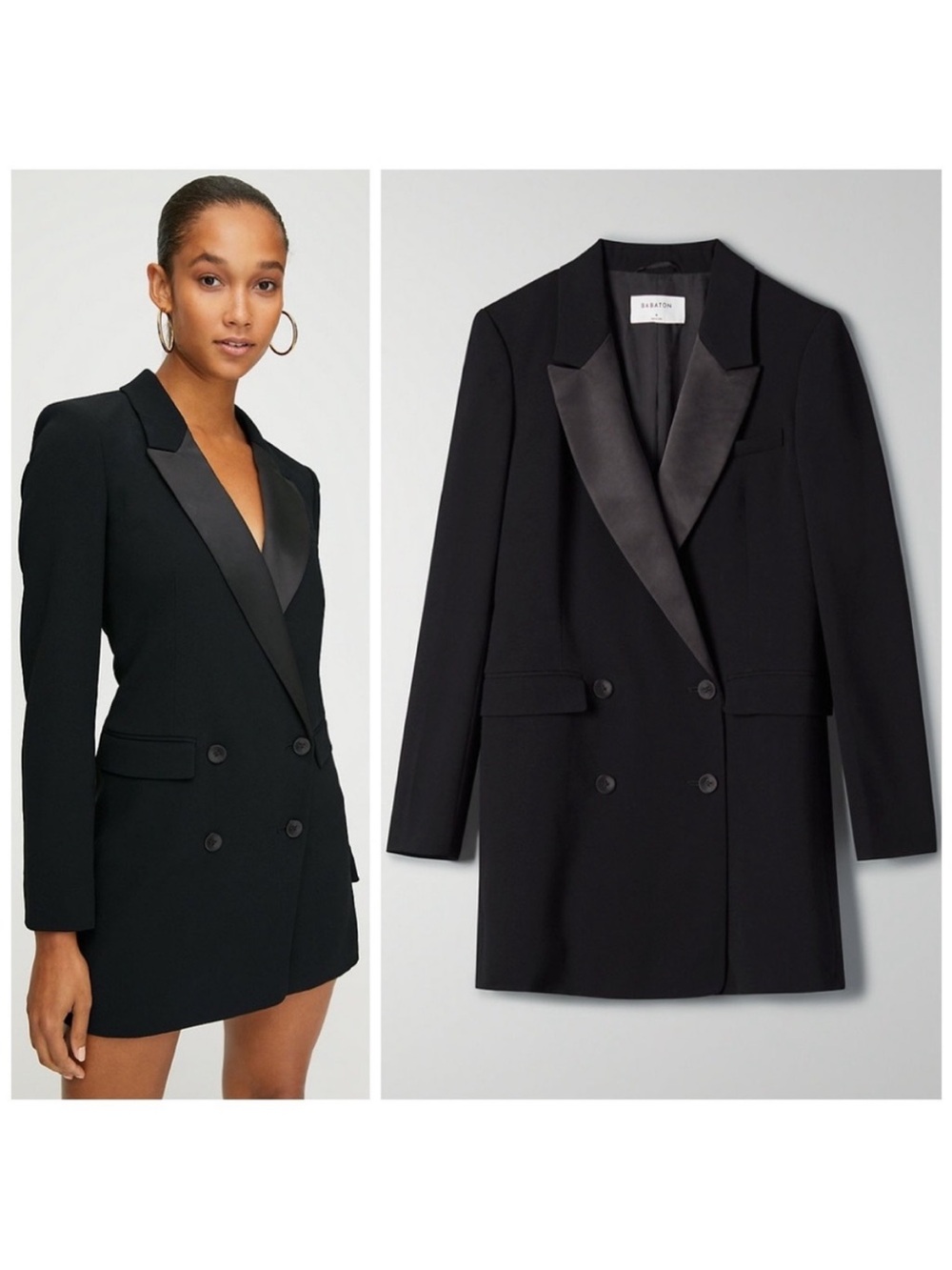 Aritzia Black Babaton Blazer Dress